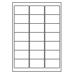 Master LaserLabels  21/A4 63x38mm. 400 sheets