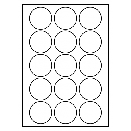 55 mm rondes 200 feuilles p.boîte Poly-Master-Vinyl