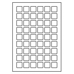 25 x 25 mm 100 feuilles p.boîte aflopend te bedrukken