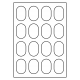 Label for Beer-bottles 40 x 60 mm 6/A4       100 sheets p.box