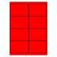 99 x 68 mm 50 vel p.doos  ROUGE FLUO