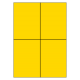 105 x 148 mm 100 feuilles p.boîte JAUNE