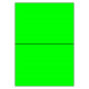 210 x 296 mm 100 feuilles p.boîte VERT FLUO