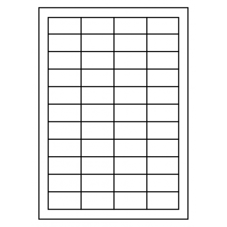 Master LaserLabels  44/A4 46 x 24,5mm. 100 sheets