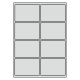 99 x 68 mm 50 feuilles p.boîte ALUMINIUM