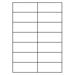 105 x 42 mm 14 p. feuilles 1.000 feuilles p. boîte