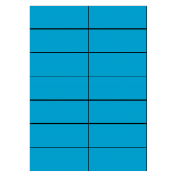 105 x 42 mm 100 feuilles p.boîte BLEU