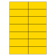 105 x 42 mm 100 feuilles p.boîte JAUNE