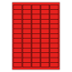 38 x 21 mm 100 feuilles p.boîte ROUGE
