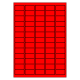 38 x 21 mm 100 feuilles p.boîte ROUGE FLUO