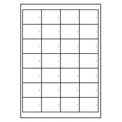 Cartes suspendues met gaatje 100 feuilles p.boîte à 28