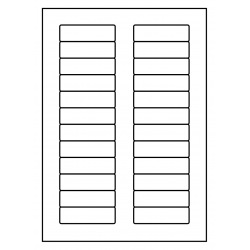 72 x 21,2 mm   200 vel per doos  24 etiketten per vel