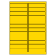 99 x 23 mm 100 feuilles p.boîte JAUNE