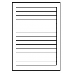 178 x 18 mm 100 feuilles p.boîte