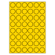 30 mm rondes 100 feuilles p.boîte JAUNE
