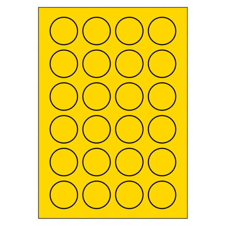 40 mm rondes 100 feuilles p.boîte