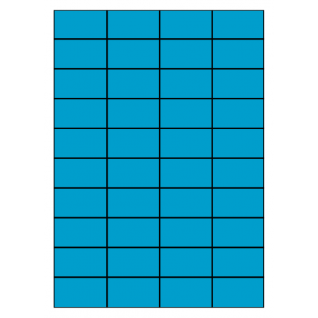 52 x 30 mm 100 feuilles p.boîte BLEU
