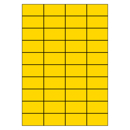 52 x 30 mm 100 feuilles p.boîte JAUNE