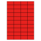 52 x 30 mm 100 feuilles p.boîte ROUGE
