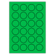 40 mm rondes 100 feuilles p.boîte VERT