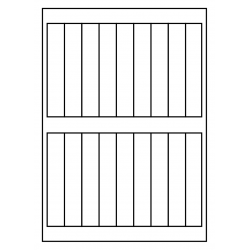 22x 120 mm 100 feuilles p.boîte