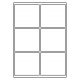 100 x 90 mm 100 feuilles p.boîte spec.voor aflopend drukken
