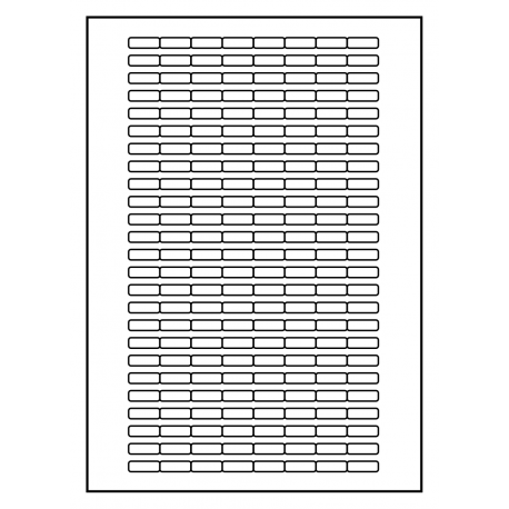 20 x 8 mm 100 feuilles p.boîte a 200 etiketten