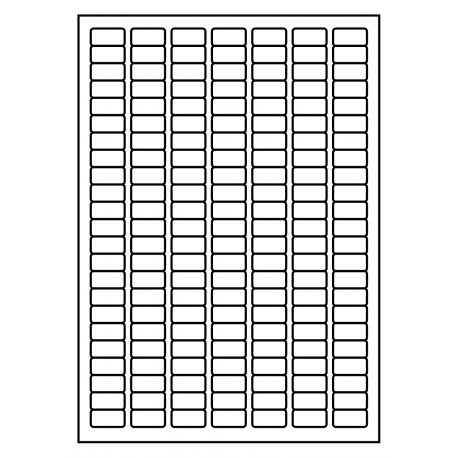 25 x 12 mm 100 feuilles p.boîte