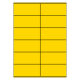 105 x 48 mm 100 feuilles p.boîte JAUNE