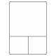 210 x 297 mm avec  2 X: 105 X 100 mm etiquette , 1.000 feuilles per boîte.