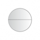 30 mm rondes Transparent Clair + Perforation 2.000 p. rôle