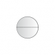 20 mm rondes Transparent Clair + Perforation. 2.000 p.rôle