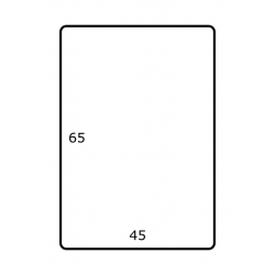 45 mm x 65 mm Papier Brillant 2.500 par rouleaux