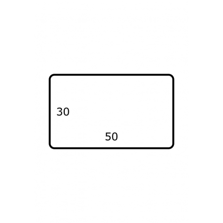50 mm x 30 mm Papier Brillant 3.000 par rouleaux
