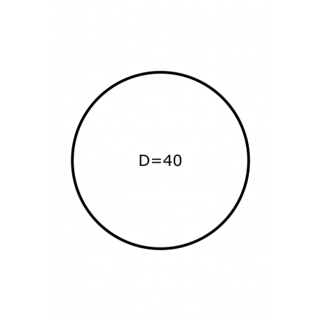 40 mm Rondes Papier Brillant 2x 4.000 par rouleaux