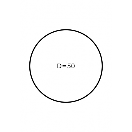 50 mm Rondes Paper Brillant 2.500 par rouleaux