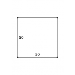 50 x 50 mm Papier Brillant 2.500 par rouleaux
