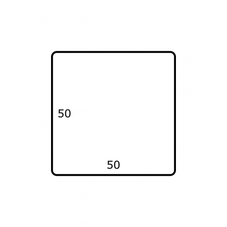50 x 50 mm Papier Brillant 2.500 par rouleaux