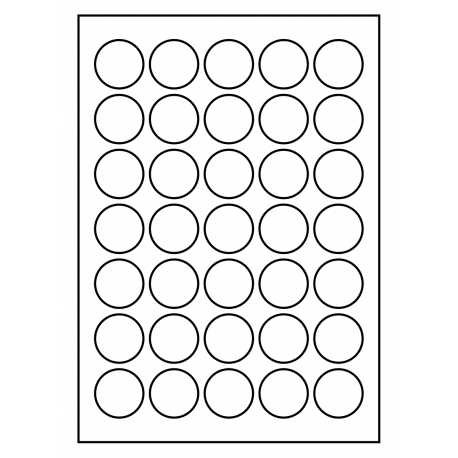 35 mm rondes 100 feuilles p.boîte PMV