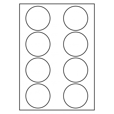 70 mm Rondes 100 feuilles p.boîte PMV