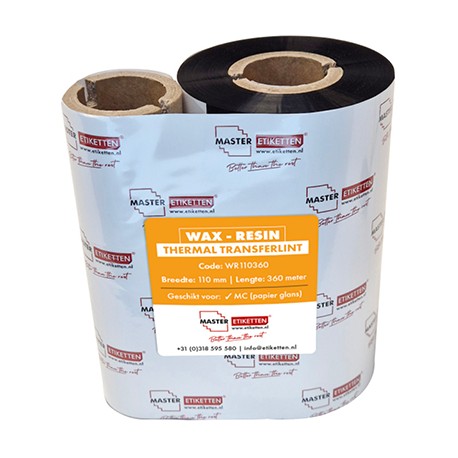 Master Transfer lint - WAX-RESIN 110 mm breed | 360 meter lang
