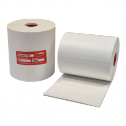 FedEx verzendetiketten, 100x150 mm, 500 etiketten per rol, kern 25 mm, Direct Thermisch, permanent met perforatie.