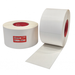 FedEx verzendetiketten, 100x150 mm, 900 etiketten per rol, kern 76 mm, Direct Thermisch, permanent met perforatie.